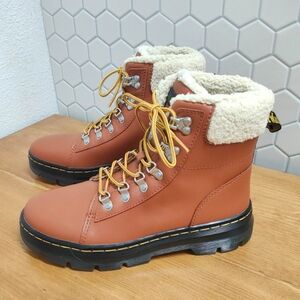 Dr Martens Combs Women Faux Fur-Lined Casual Boots